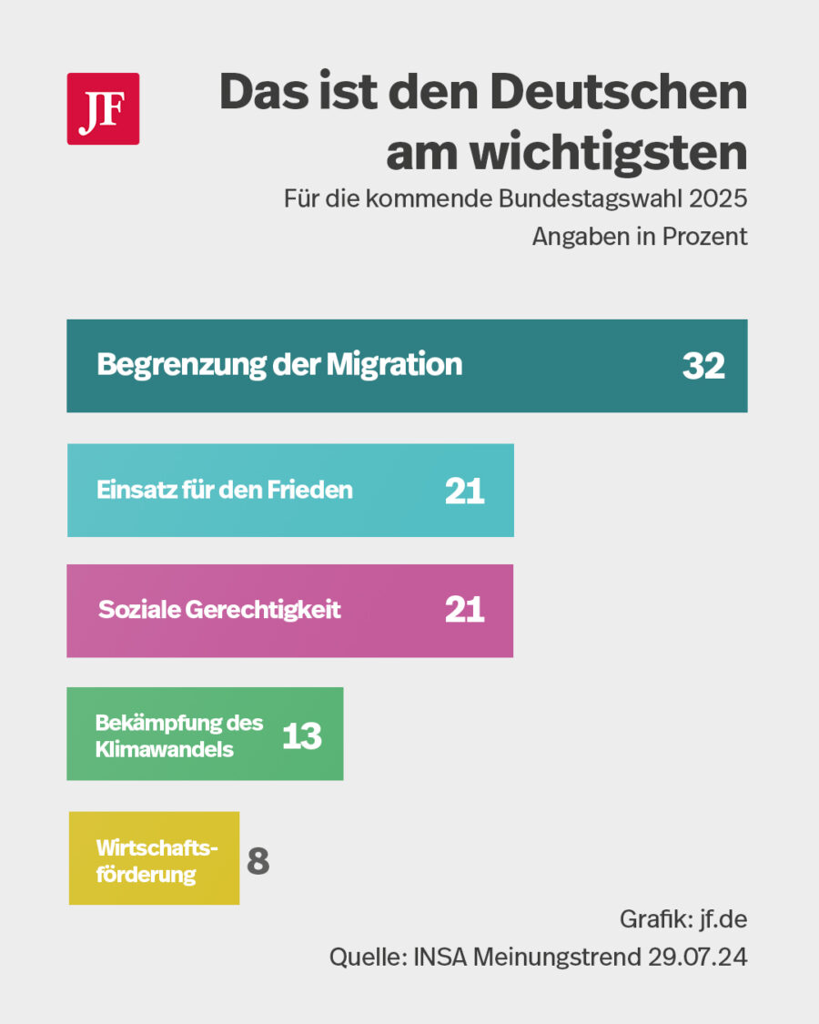 Die wichtigsten Themen der Wähler Foto: JF