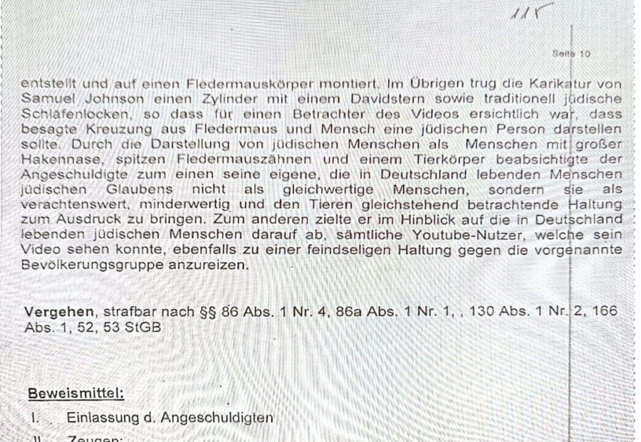 Shlomo wurde wegen Volksverhetzung inhaftiert.