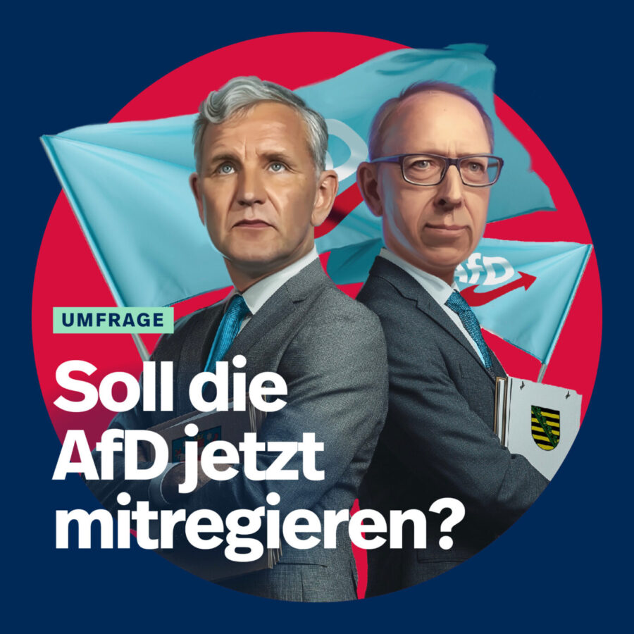 JF-Umfrage: Soll die AfD nach den Wahlen in Thüringen und Sachsen mitregieren? Jetzt abstimmen!