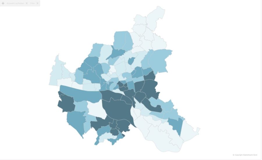 Die Grafik zeigt die Stadt Hamburg.